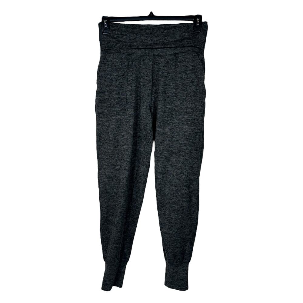 Offline by Aerie Medium LONG Joggers Heathered Foldover Waist Stretch Pockets